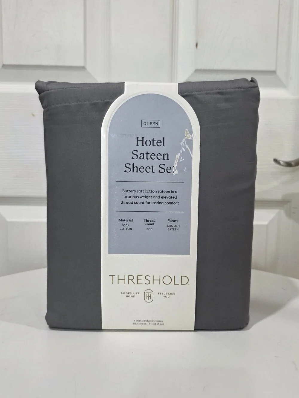 Threshold Queen Hotel Sateen Sheet Set